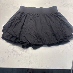 Women’s Black Active Skirt with Built-In Shorts